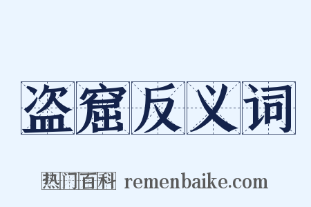 盗窟反义词是什么意思的图片